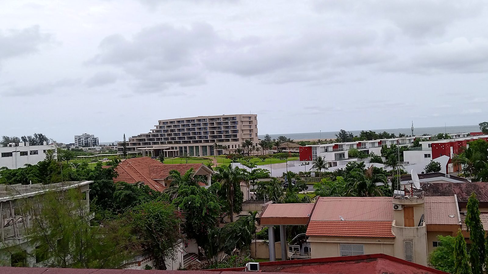 Vue panoramique d'un quartier de Cotonou, capitale économique du Bénin